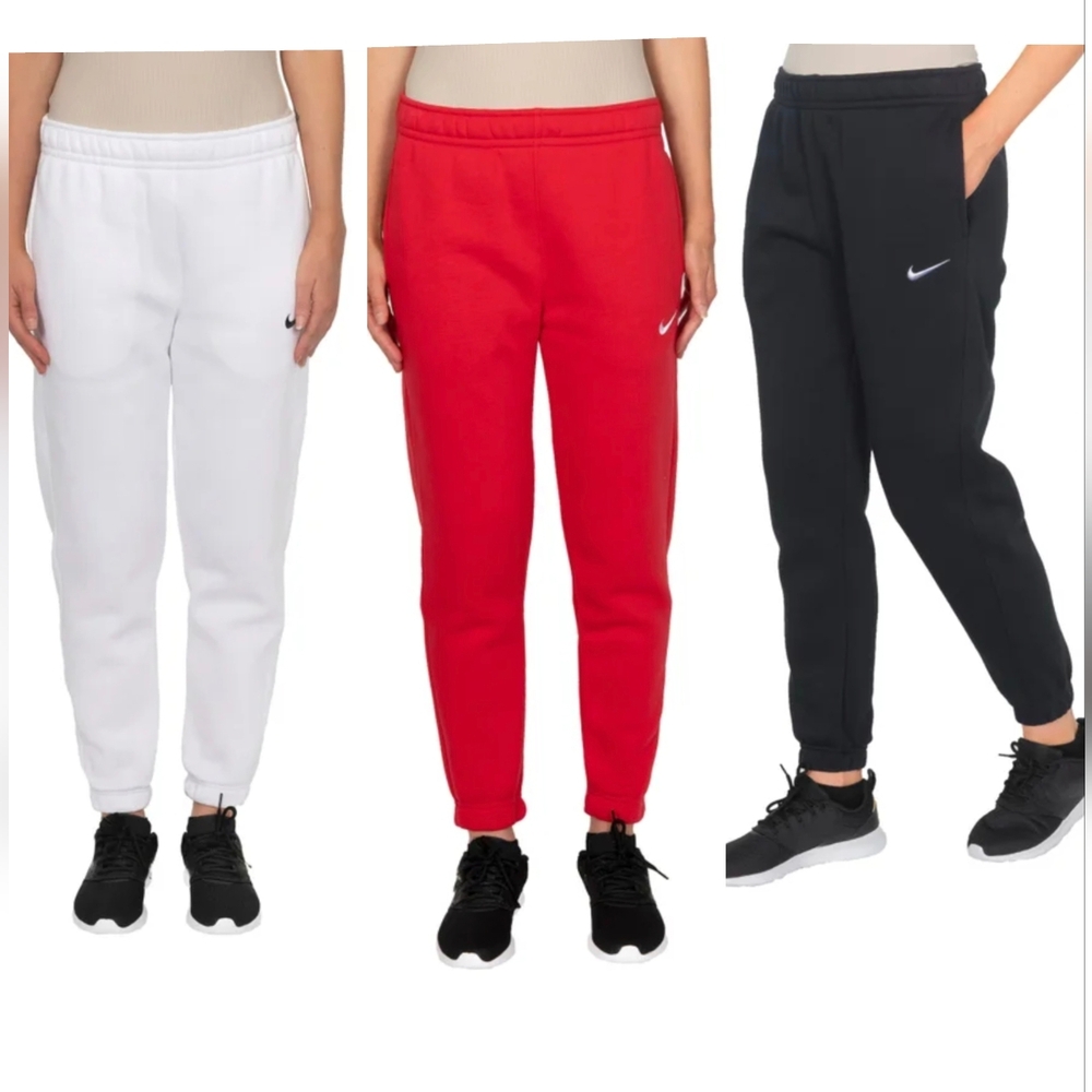New!!! Nike Women's Girls Fleece Jogger White Cotton Soft Color Size Medium NWT! - Picture 10 of 10